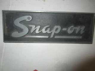 Rare Vintage Snap On Toolbox Tool Box/chest Emblem Badge,  Name Plate,