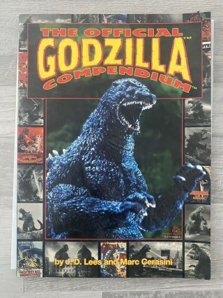 The Official Godzilla Compendium A 40 Year Retrospective By M.  Cerasini Rare