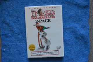 101 Dalmatians & 102 Dalmatians Rare Glenn Close Disney 2 - Pack Dvd With Insert