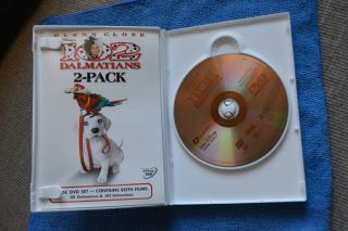 101 Dalmatians & 102 Dalmatians RARE Glenn Close Disney 2 - pack DVD with insert 3