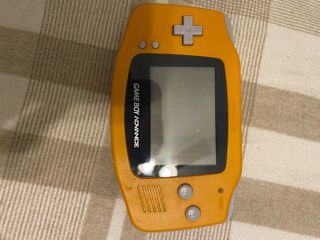 Nintendo Game Boy Advance rare orange comes with Pokémon red 3