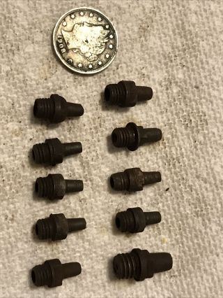 10 Rare Non - Dug Civil War Musket/revolver Nipples.  Unique Relics Enfield Part