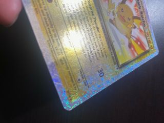 Holo Rare Dark Raichu Pokemon Card Reversed Foil 7/110,  MP 2