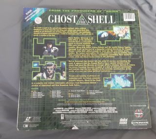 Ghost in the Shell Laserdisc 1996 Anime Movie Pioneer Manga Video Bilingual RARE 2