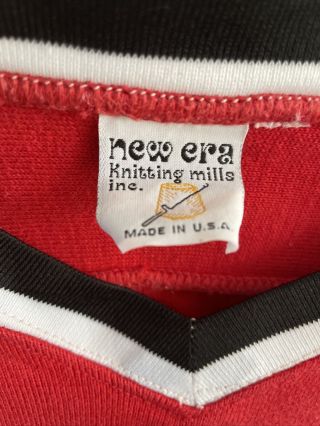 Rare Vintage 1970 ' s Era Knitting NHL Chicago Blackhawks Hockey Jersey 3