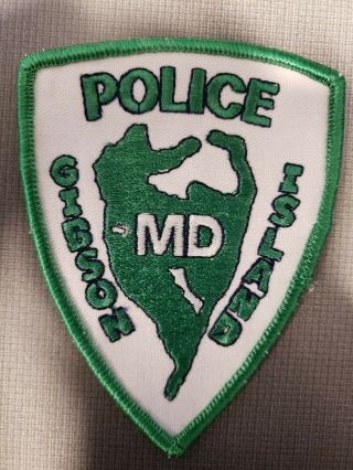 Gibson Island Police Patch Maryland Md Sheriff K9 Anne Arundel County Swat Rare