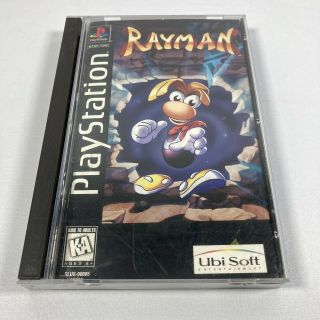Ps1 Rayman (sony Playstation 1,  1995) Black Label Long Box Rare