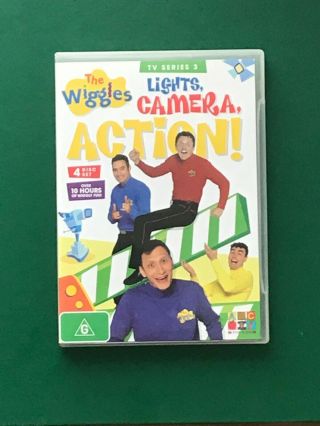 The Wiggles Lights,  Camera,  Action Tv Series 3 Abc For Kids Rare Region 4 Dvd