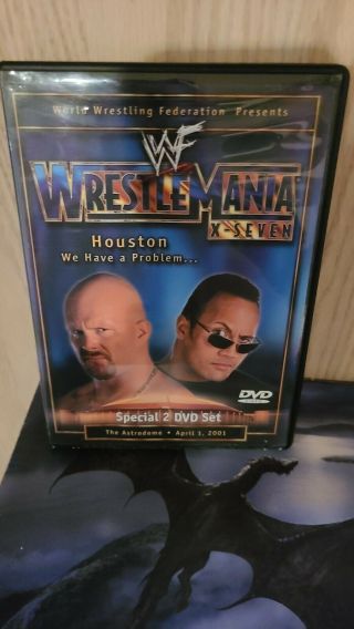 Wwe Wwf Wrestlemania X - Seven April 1,  2001 Dvd Box Set Rare Oop Like