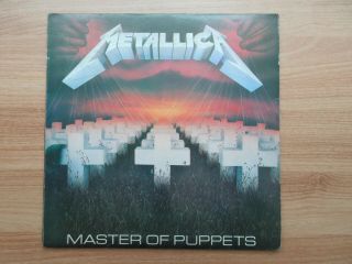 Metallica - Master Of Puppets Korea Vinyl Lp Rare Label And Cover