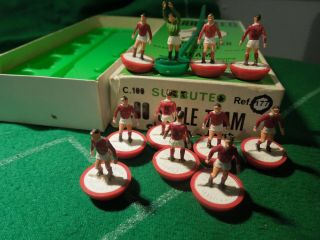 V.  Rare Hw Subbuteo Football Team Ref 177 Charlton Athletic In Ref Box