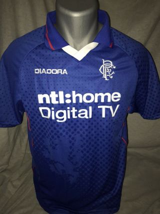 Rangers Home Shirt 2002/03 Small Rare And Vintage