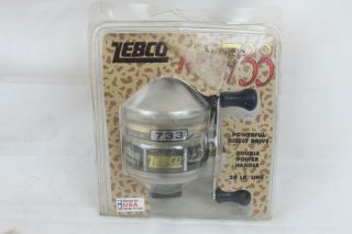 Vintage Nib Zebco 733 " The Hawg " Fishing Reel Made In The Usa Rare