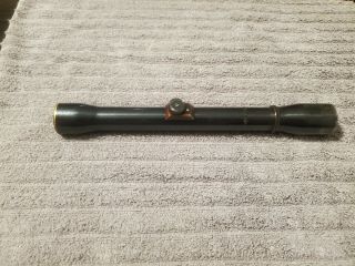 Weaver K4 Rifle Scope With Crosshair Reticle (rare Early Exposed Adjustments)
