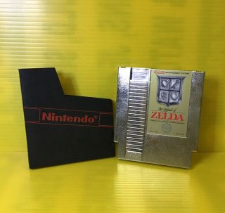 The Legend Of Zelda Gold Cartridge (nintendo Nes 1987) Rare Double 00