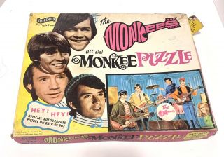 Rare 1967 Official The Monkees Fairchild Jigsaw Puzzle 1580 96 Complete