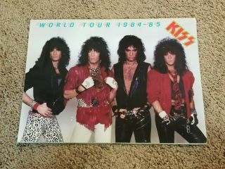 Vintage Kiss World Tour 1984 - 85 Animalize Program Bruce On Cover Rare