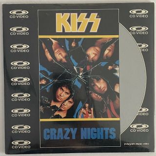 Rock Kiss - Crazy Nights Cd Video Very Rare Ntsc Limited Edition Laser Disc Nm