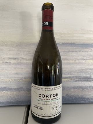 Drc Corton 2009 (empty).  First Vintage This Wine.  Very Rare