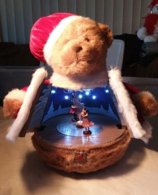 Rare Pan Asian Creations Christmas Animated Musical Nutcracker Bear