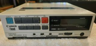 Extremely Rare Vintage Canon Vr - 30a Portable Vcr Stereo 4 - Head