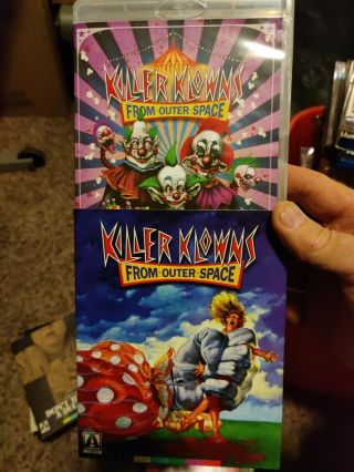 Killer Klowns From Outer Space (blu - Ray Disc,  2018) Rare Slipcover