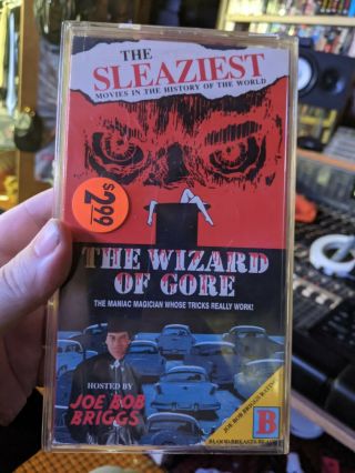 The Wizard Of Gore Vhs Joe Bob Briggs Rare Cover Very