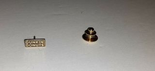 Rare Vintage 14k Solid Yellow Gold Dunkin Donuts Service Tac Pin 1.  17 Grams