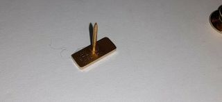 RARE Vintage 14k solid yellow gold Dunkin Donuts Service tac pin 1.  17 grams 3