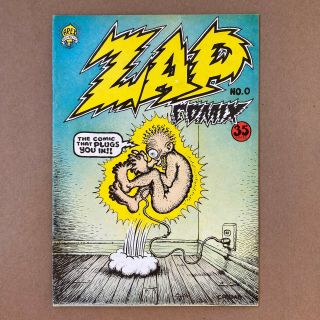 Zap Comix No.  0 2nd Print R.  Crumb Underground Comic Book Mr.  Natural 1967 Rare