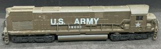 Ahm 89001 U.  S.  Army Train Diesel Engine.  & Running Vintage Rare Ho Scale
