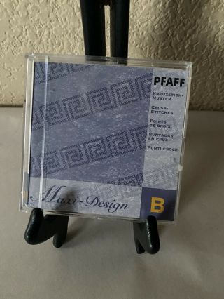 Rare Htf Pfaff Embroidery Machine Card Creative Fantasy Maxi - Design B