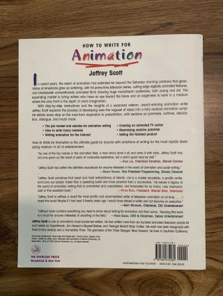 How to Write for Animation Jeffrey Scott (TMNT Spider - Man Muppets) RARE 3