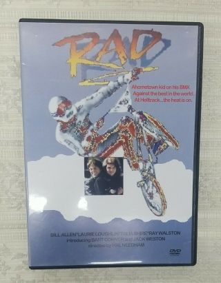 Rad 1986 Rare Bmx Racing Movie,  Bill Allen,  Laurie Laughlin,  Talia Shire - Dvd