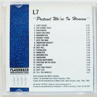 CD - L7 - PRETEND WE ' RE IN HEAVEN - RARE IMPORT - LONG OUT OF PRINT 2