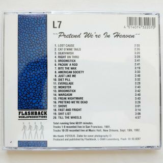 CD - L7 - PRETEND WE ' RE IN HEAVEN - RARE IMPORT - LONG OUT OF PRINT 3