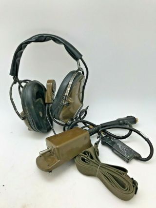 Rare Authentic Vietnam War Era Combat Communication Headset - Rrvhs45