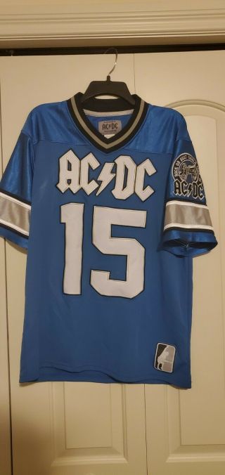 Rare Ac/dc Rockwear Mens L Angus Young Rock Or Bust World Tour 2015 Jersey