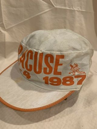 Syracuse Orangemen Basketball Rare Vintage 1987 Ncaa Final Four Painters Hat