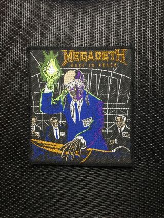 Rare Megadeth Vintage Rust In Peace Patch Thrash Metal Slayer Metallica Anthrax