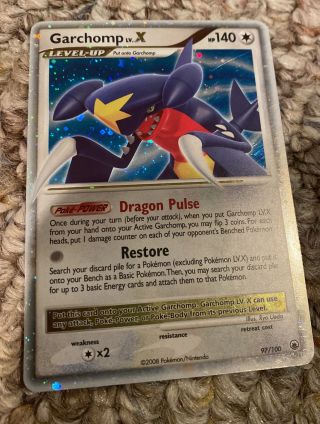 Pokemon Garchomp Lv.  X - Holo - Majestic Dawn - 97/100 Ultra Rare - Nm