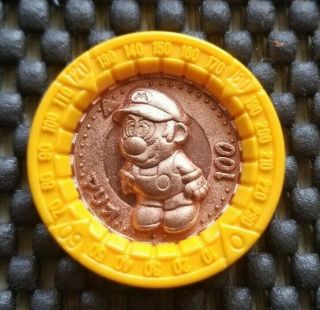 Mario Rpg Coin Vintage 1995 Nintendo Bandai [mario Bronze ] Rare Medal