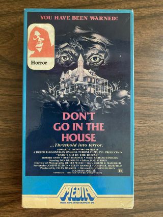 Don’t Go In The House - 1980 - Rare Version - Media 1982 Vhs - Slasher