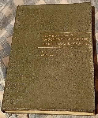 Ww2 German Wehrmacht Medical Book Very Rare War Relic
