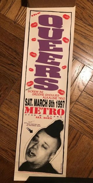 Alkaline Trio Queers Concert Poster Rare Vintage Skiba Matt Blink 182 Pop Punk