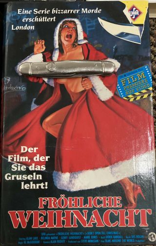 Don’t Open Till Christmas Vhs German Release Horror Sleaze Uncut Pal Rare