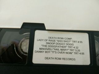 Death Row Records Promo Video Vhs 2pac Snoop Doggy Dogg Makaveli Rare Rap