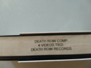 Death Row Records promo video VHS 2pac Snoop Doggy Dogg Makaveli rare rap 2