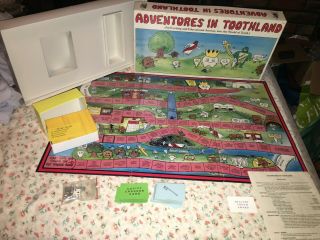 RARE VTG Adventures in Toothland Cavity Crasher Creations 1987 Mason Board Game 2
