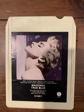 Madonna True Blue Rare 8 - Track Tape Rca Record Club 1986 Sire S143811 Canada
